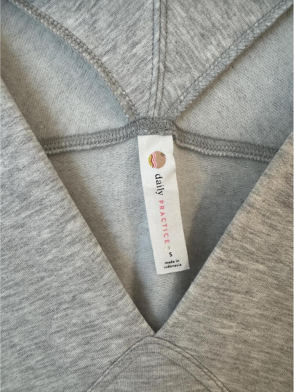 NWOT Daily Practice by Anthropologie Gray V-Neck Dress Small - Picture 9 of 9